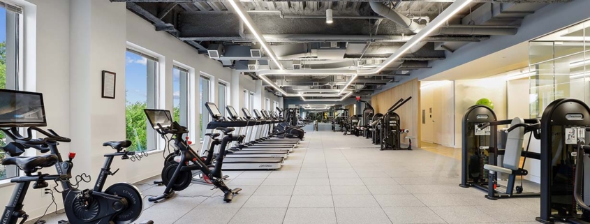 7501 Wisconsin Fitness Center cardio room